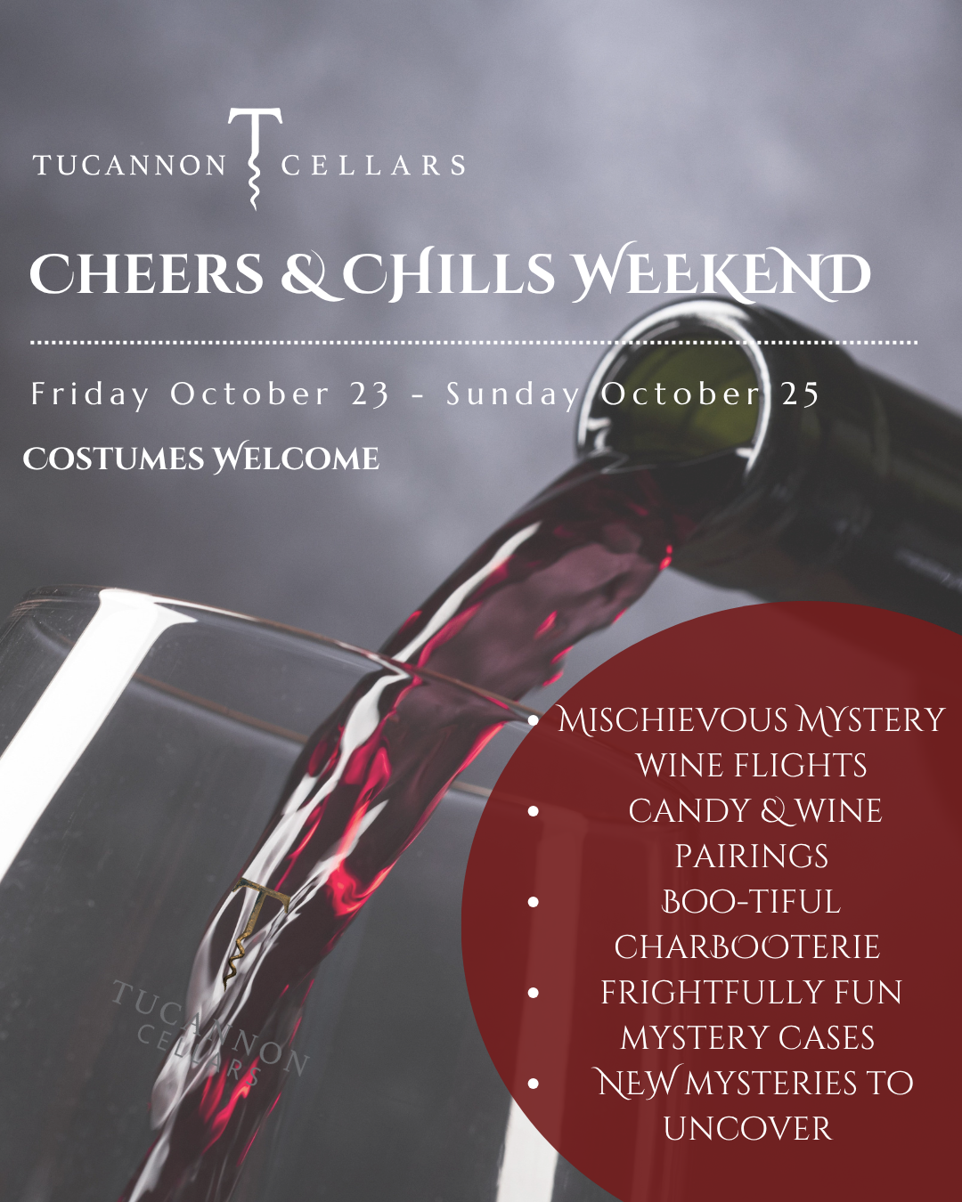 Cheers & Chills 2026 (1) Tucannon Cellars Cheers and Chills Weekend wine event poster
